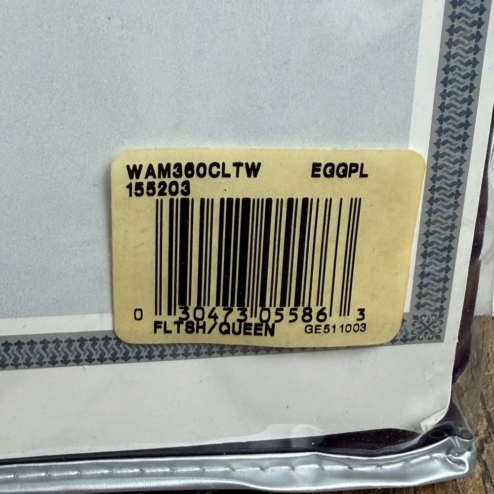 2 Wamsutta Flat Sheet Queen Eggplant Purple Supima Twill 360 TC
